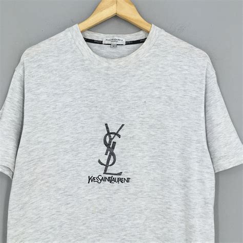 yves saint laurent t shirt vintage grey|ysl t shirt vintage.